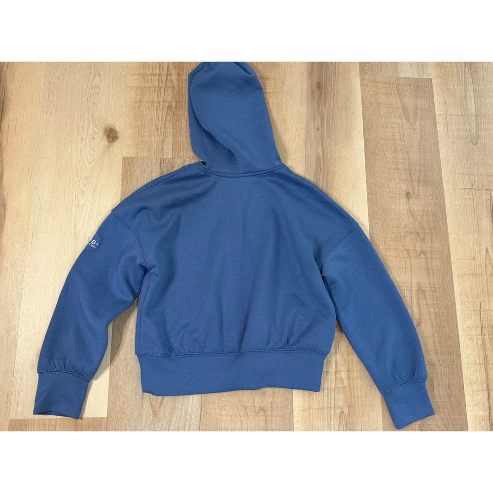 Abercrombie Kids YPB Blue Quarter Zip Hoodie Cropped Sweatshirt Size 9/10